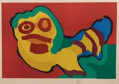 Karel Appel, Nothing to Do, Lithograph