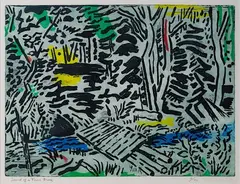 Karl Schrag, Sound of a Forest Brook, Aquatint