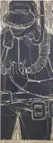Sea Warrior by Mid Century Modern Carmine DeVivi, Woodblock Print, offered Aug 2026