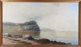 Rocky Coastline by Kanute Felix, Oil on Canvas, offered Aug 2026
