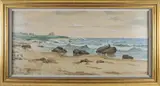 View of Newport Surf by Herbert Cash, 1912, Watercolor on Paper, offered Aug 2026