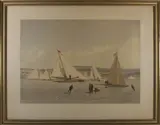 Ice Racing by Frederick Cozzens, circa 1884, Lithograph, offered Aug 2026