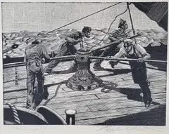 Heave Up by Charles E. Pont, Wood Engraving, offered Aug 2026