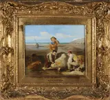 The Toy Boat by William Shayer Sr, Oil on Board, offered Aug 2026