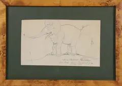 Tony Sarg, Untitled, Pencil Drawing of an Elephant