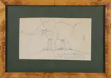 Untitled by Tony Sarg, Pencil Drawing of an Elephant, offered Aug 2026