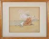 Mrs. James Ward by Tony Sarg, 1925, Pencil and Gouache Portrait of, offered Aug 2026