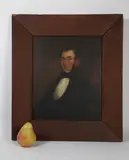 Portrait of Obadiah Wheelock Albee of Marlborough Massachusetts by Sanford Mason, Oil on Panel, offered Aug 2026