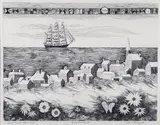John Lochtefeld, Quiet Flower Laden Shore, Etching