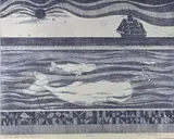 John F. Lochtefeld, On the Back of the Broad Sea, Etching