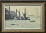 Emily Hoffmeier, Nantucket Harbor, Oil on Artist Board