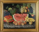 Still Life of Summer Fruits by Charles Milton Barnitz, Oil on Artist’s Board, offered Aug 2026