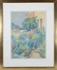 Anne Ramsdell Congdon, Summer Garden, Watercolor on Paper
