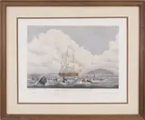 South Sea Whale Fishery by William Huggins, Lithograph, offered Aug 2025