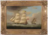 The Retrench Capt. Wilson off Dover by George Webster, Oil on Canvas, offered Aug 2025