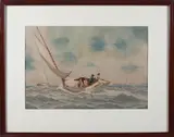 Trolling for Bluefish by Federick S. Cozzens, Lithograph, offered Aug 2025