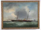 Portrait of an English Steam-Sailer by Edward Adam, circa 1889, Oil on Canvas, offered Aug 2025