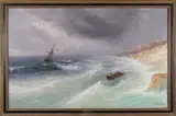 Storm in the Black Sea by A. Frandetti, Oil on Canvas, offered Aug 2025