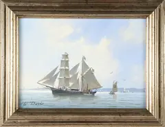 Taking on Supplies by William R. Davis, Oil on Panel, offered Jul 2025