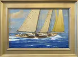 William Lowe, Great Sailing Day, Oil on Linen