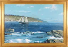 Untitled by William Lowe, Oil on Canvas Returning to Safe Harbor, offered Jul 2025