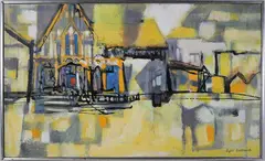 Victorian House by Sybil Goldsmith, Oil on Canvas, offered Jul 2025