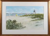 Ray Ellis, View of Brant Point in the Summer, Watercolor on Paper
