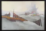 Phillip Hicken, Sand Fences, Acrylic on Canvas