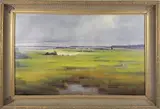 Peter Layne Arguimbau, Polpis Harbor, Oil on Canvas