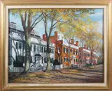 Paul Longnecker, 99 Main Street and the Three Bricks, Oil on Canvas