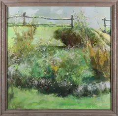 September Garden by Mary Sarg Murphy, Oil on Canvas, offered Jul 2025