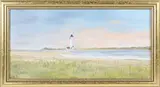 Coastal Landscape of a Lighthouse by L. Hardy, Oil on Canvas, offered Jul 2025