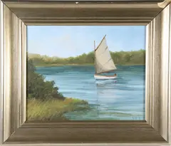 Quiet Pleasure by Kathleen Potter Kelliher, Oil on Canvas, offered Jul 2025