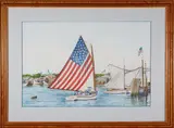 John Hutchinson, 4th of July Sailing in Nantucket Harbor