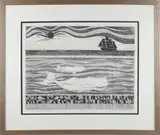 John F. Lochtefeld, On the Back of the Broad Sea, Etching