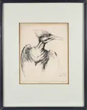 Henry Emerson Tuttle, Pileated Woodpecker, Etching