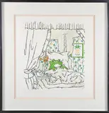 George Davis Limited Edition, House Guest, 1st Morning, Lithograph