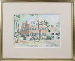 Starbuck House, Nantucket by Doris Riker Beer, Watercolor on Paper, offered Jul 2025