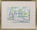Doris Riker Beer, Hadwen House, Nantucket, Watercolor on Paper