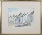 Nantucket Street Scene by Doris and Richard Beer, Watercolor on Paper, offered Jul 2025