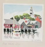 Old North Slip by Doris and Richard Beer, Watercolor on Paper, offered Jul 2025