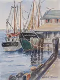 Harbor by Anne H. Mellin, Watercolor on Paper, offered Jul 2025