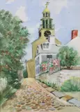 Stone Alley by Anne H. Mellin, Watercolor on Paper, offered Jul 2025