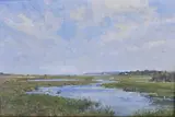 William P. Duffy, View Toward Pocomo, Oil on Board