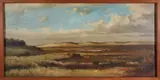 William Ferdinand Macy, Nantucket Landscape, Oil on Lined Canvas