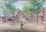 Main Street, Nantucket by Rowenna Anderson, Oil on Linen, offered Dec 2025