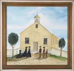 Kolene Spicher, Quaker Children, Watercolor on Paper