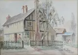 Jane Brewster Reid, Home Sweet Home, Watercolor on Paper