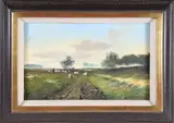 Sheep Herder by Frederikus Johannes Frauenfelder, Oil on Mahogany Panel, offered Dec 2025
