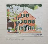 Whaling Museum by Doris and Richard Beer, Watercolor on Paper, offered Dec 2025